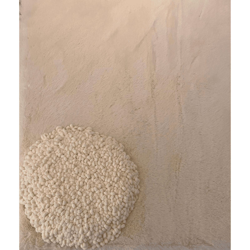 Soft Yellow Fur Floor, Size 130*135