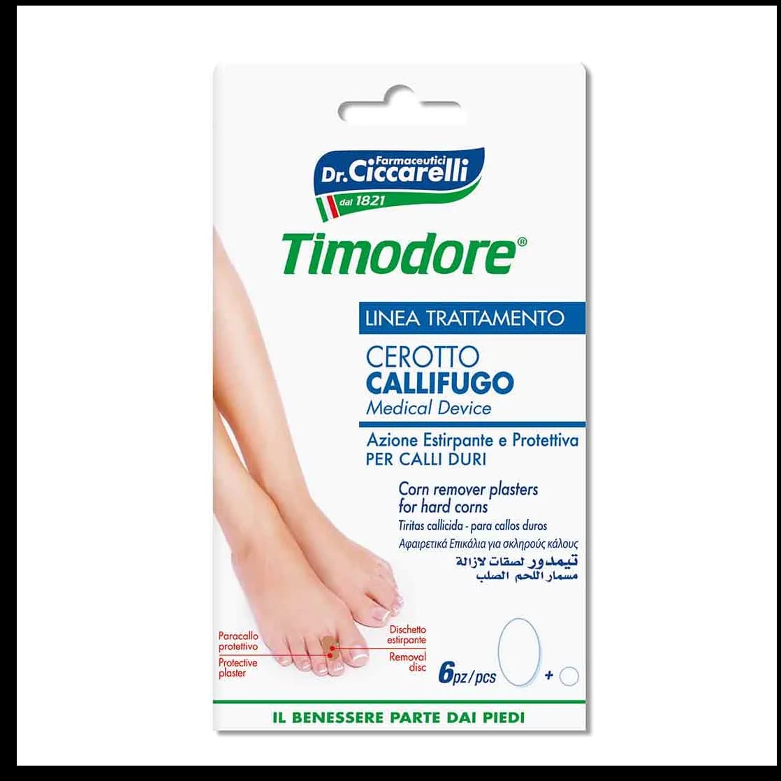 Timodore Corn Remover Plasters For Hard Corns 6'S