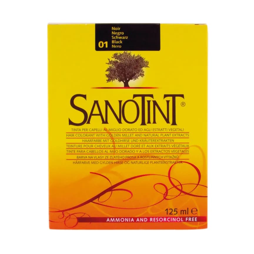 sanotint no:01black hair colour 125 ml