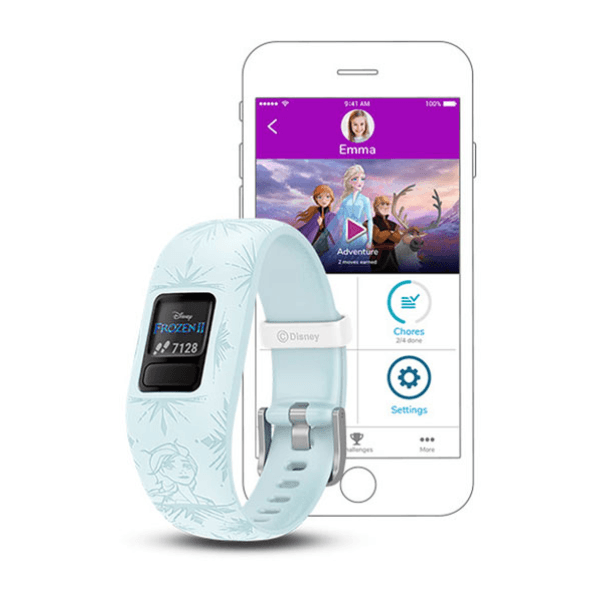 Garmin 010-01909-18 Vivofit Jr2 Adjustable Disney Frozen Activity Tracker For Kids - Light Blue
