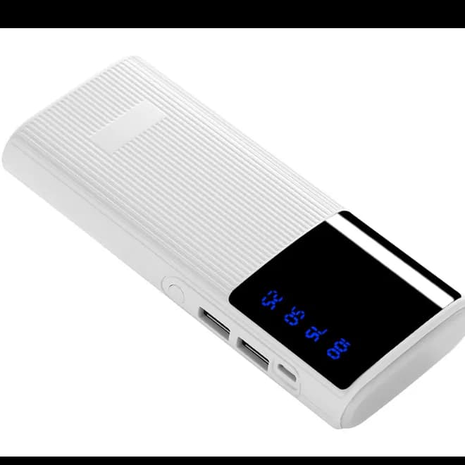 Macon Powerbank With Strong Light Real Capacity 20000Mah - White