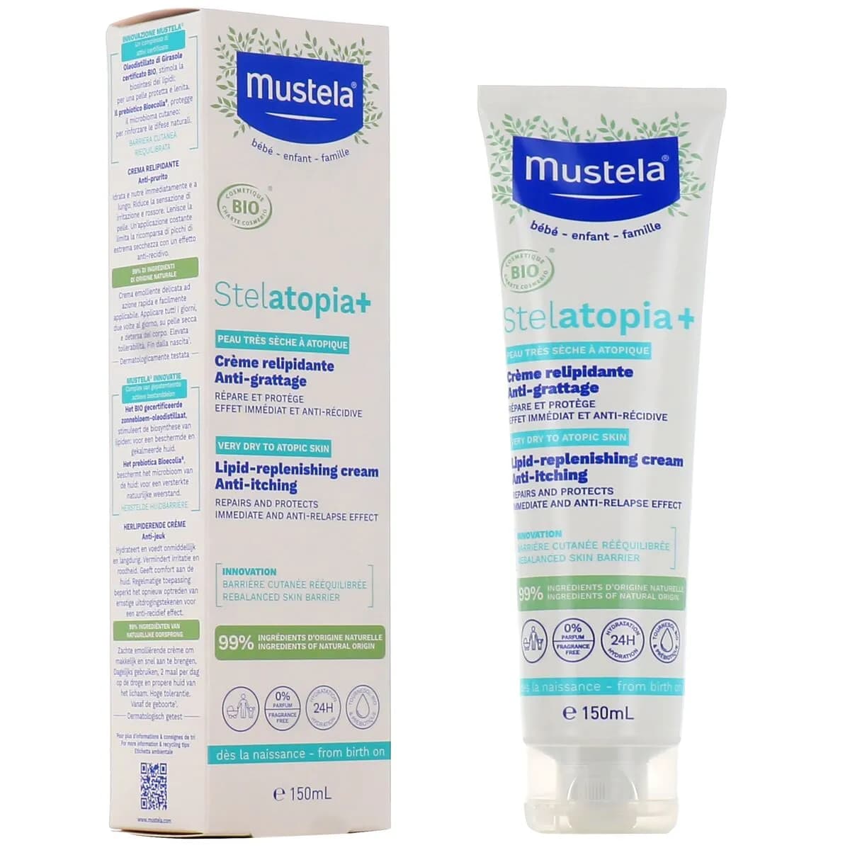 Mustela Stelatopia Lipid Replenishing Cream 150Ml