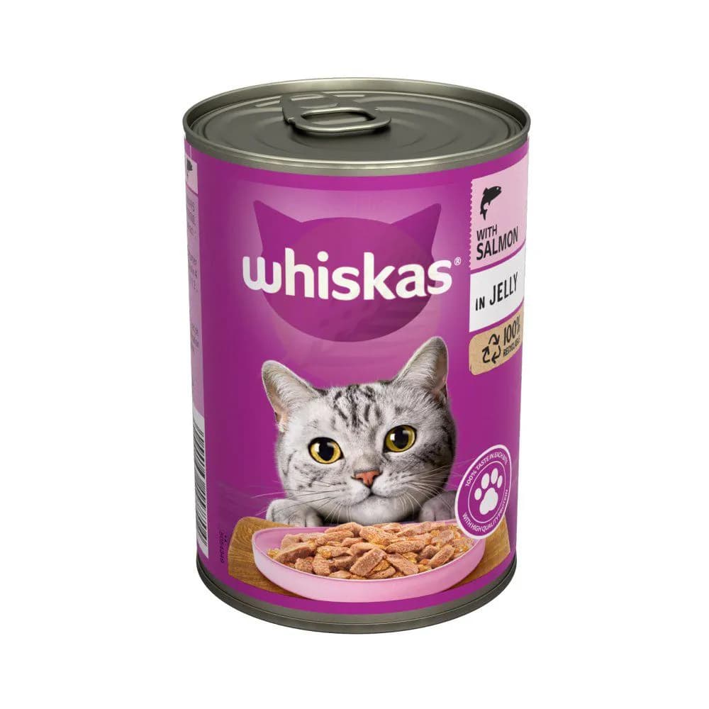 Whiskas With Salmon In Jelly Can 400G