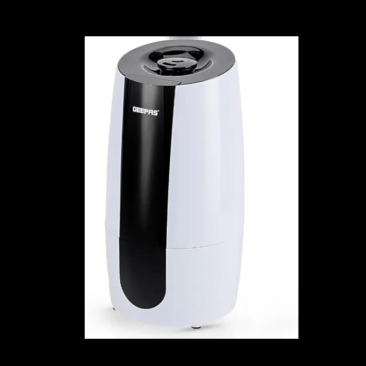 Geepas Guh63072Uk 2.6Liter Ultrasonic 2-Speed Cool Mist Humidifier - White And Black