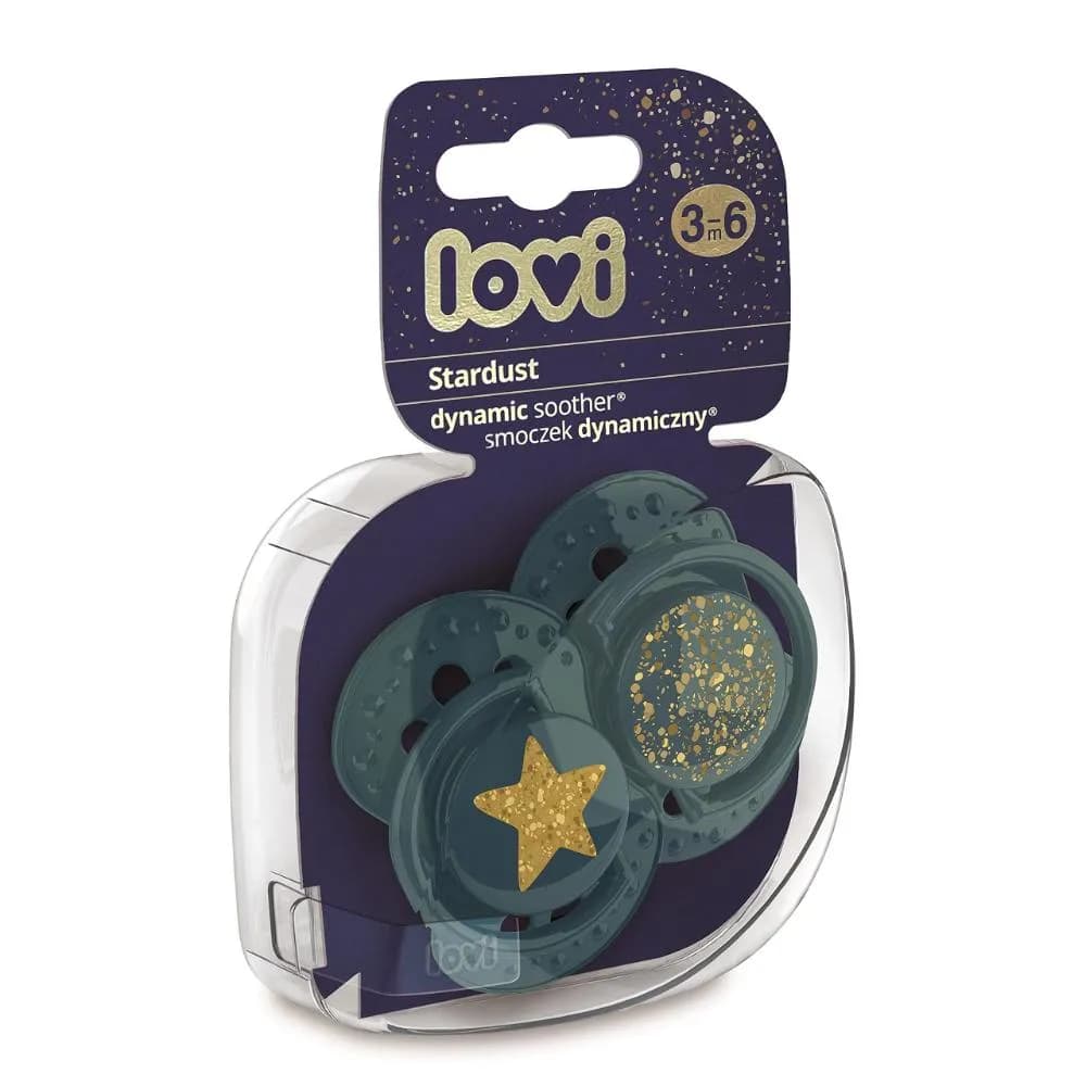 Lovi Stardust Soother Green 3-6M-2Pcs-22/893