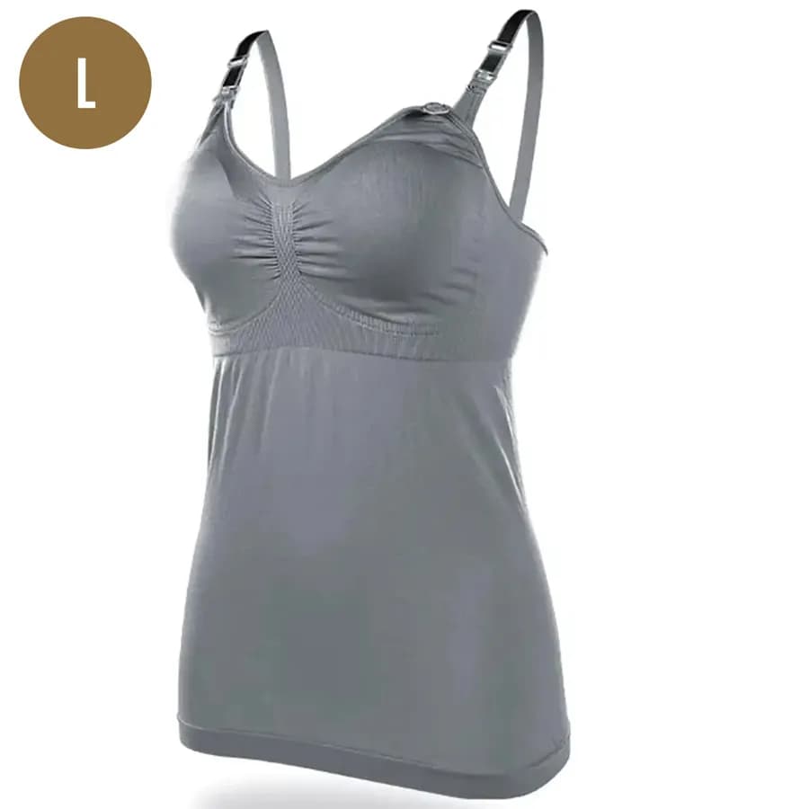 Sunveno Maternity Nursing Tank Top L (Grey)