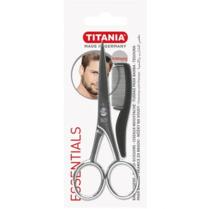 Beard Scissors, 11.5 Cm And Beard Comb