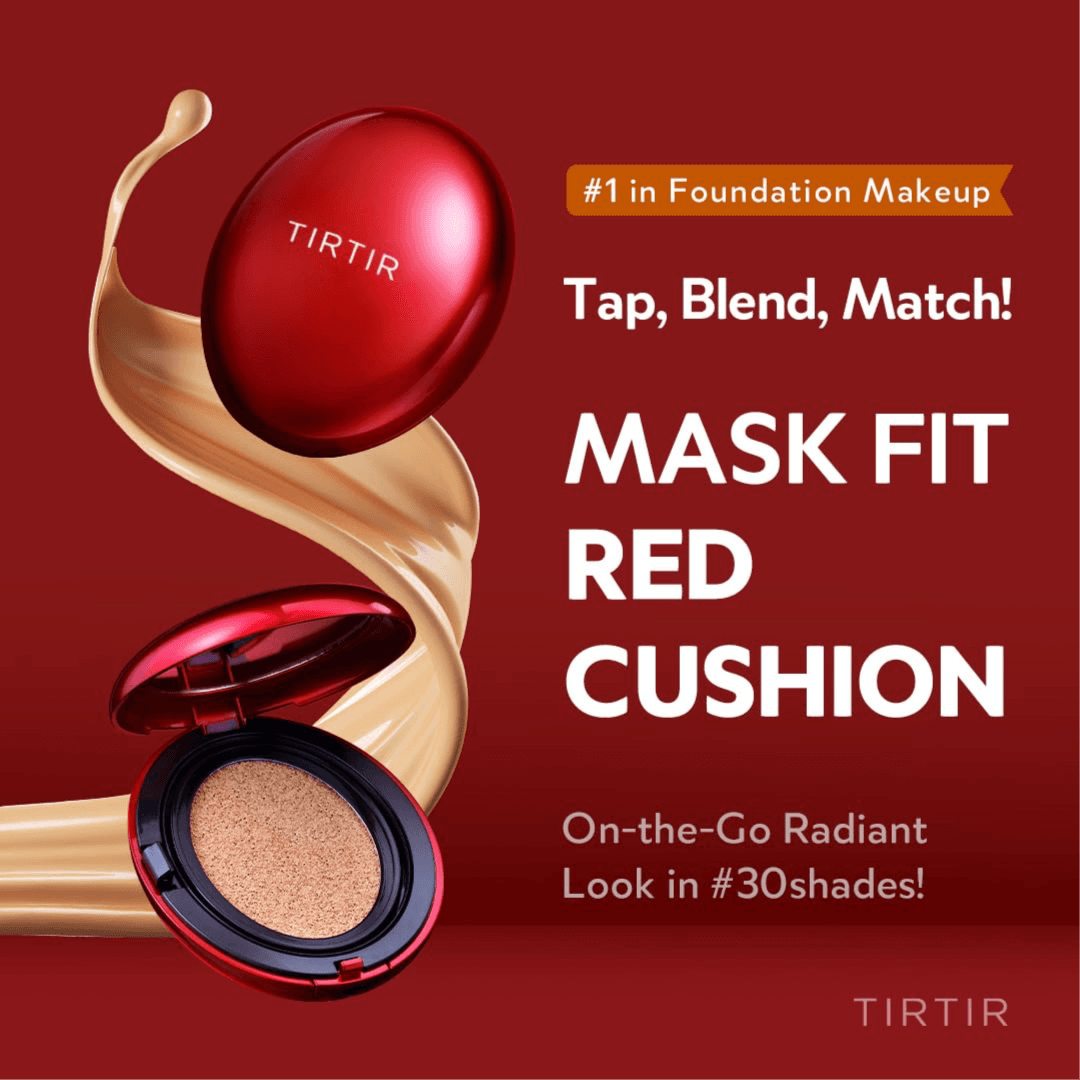 كريم أساس TIRTIR Mask Fit Red Cushion | 17ج بورسلين 4.5 جم