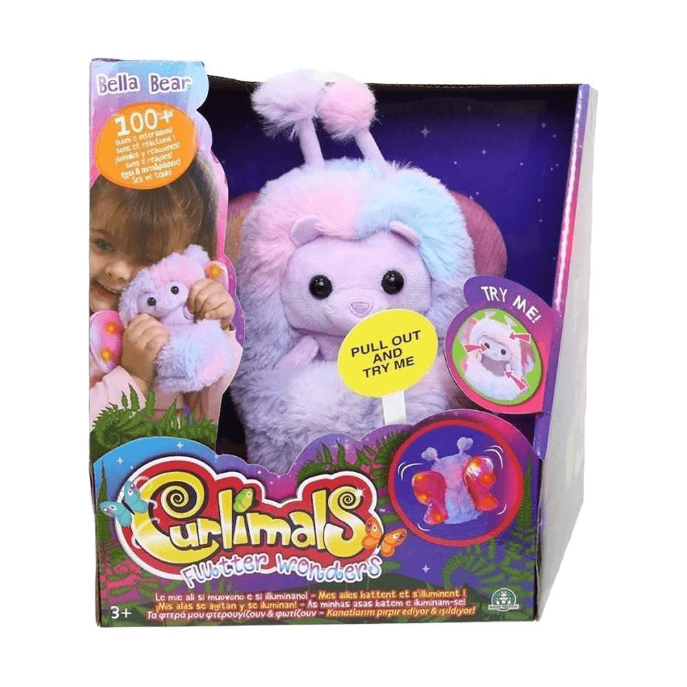 Curlimals Lucie Ladybird Intr Plush Toys