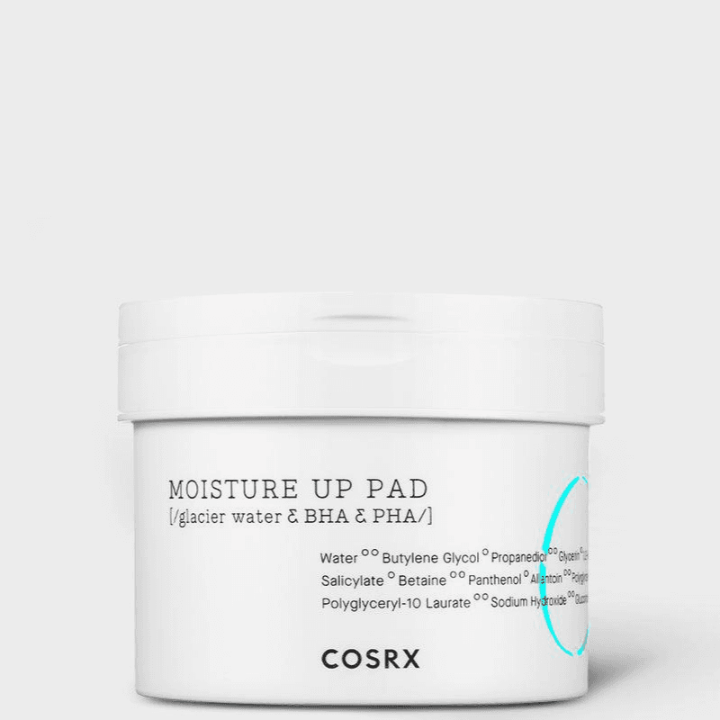 Cosrx Moisture Up Pad - مياه الجليد مع Bha وpha