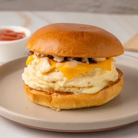Egg And Cheese Burger