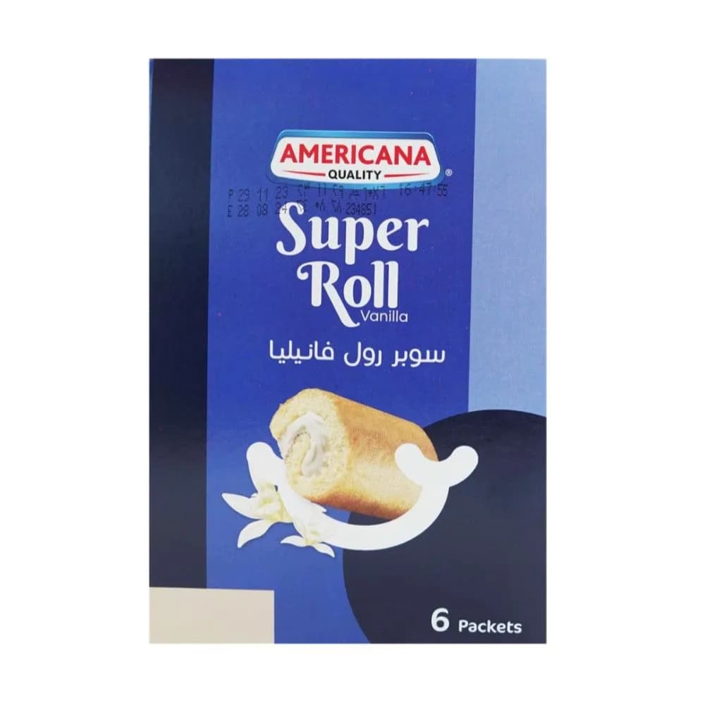 Americana Mickey Super Roll Vanilla 6X60G