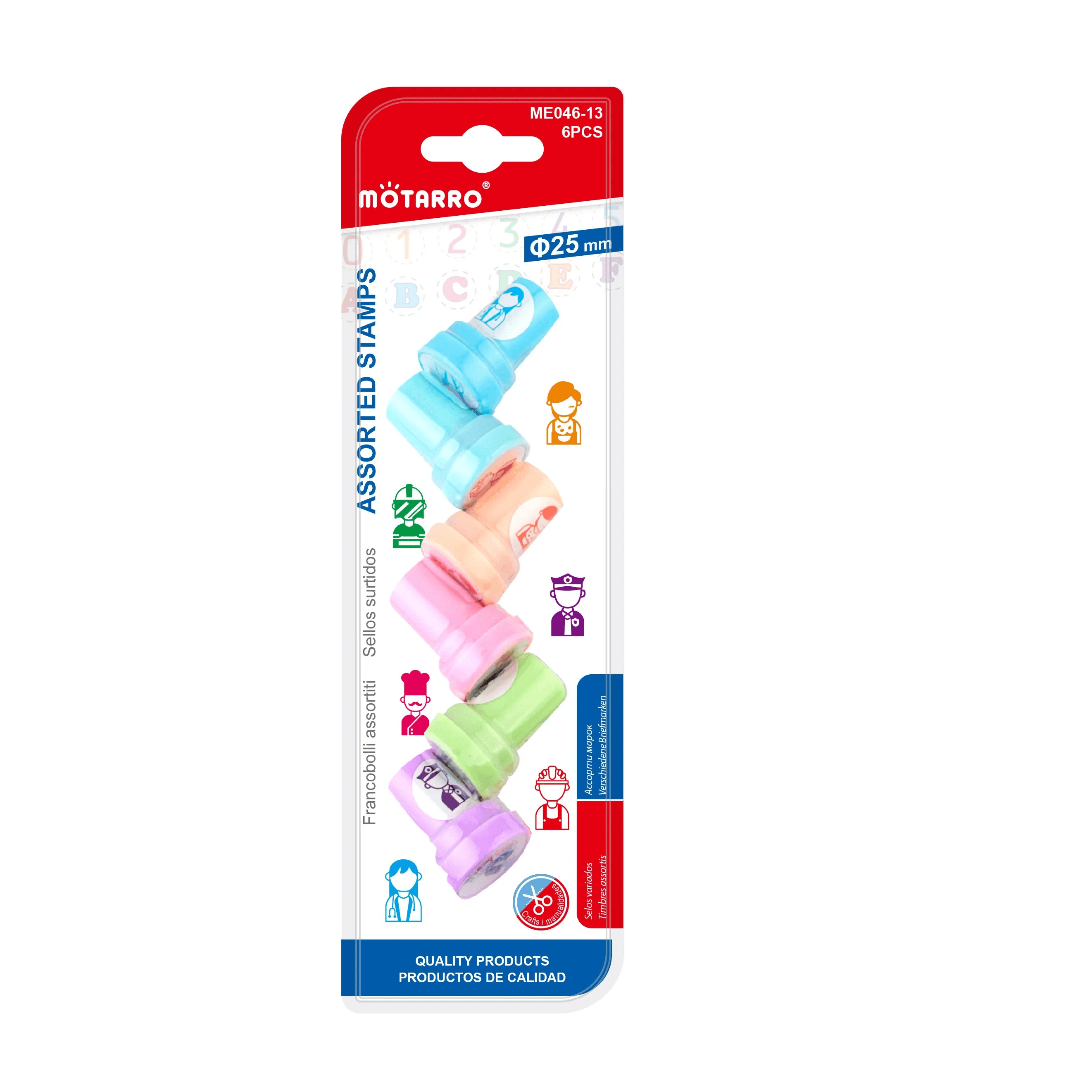 Stamps for Kids Set of 6pcs, Careers Series