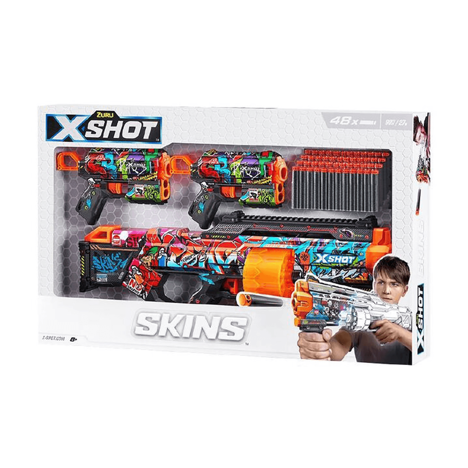 X-Shot جلود مزيج كومبو حزمة الحامل الأخير و 2Pack Flux