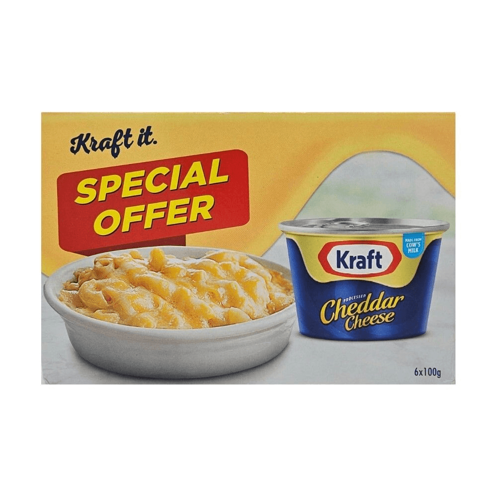 Kraft Cheddar Cheese Cans 100Gx6 @Sp