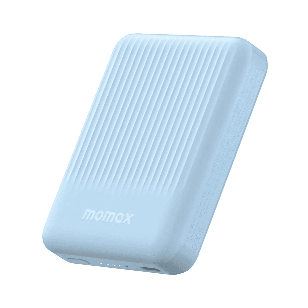 بطارية Momax Q.Mag Minimal / لاسلكية / سعة 5000 Mah / حجم صغير / تدعم Magsafe / ازرق