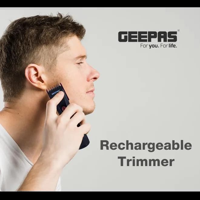 Geepas Gtr31N Rechargeable Travelling Trimmer, Black