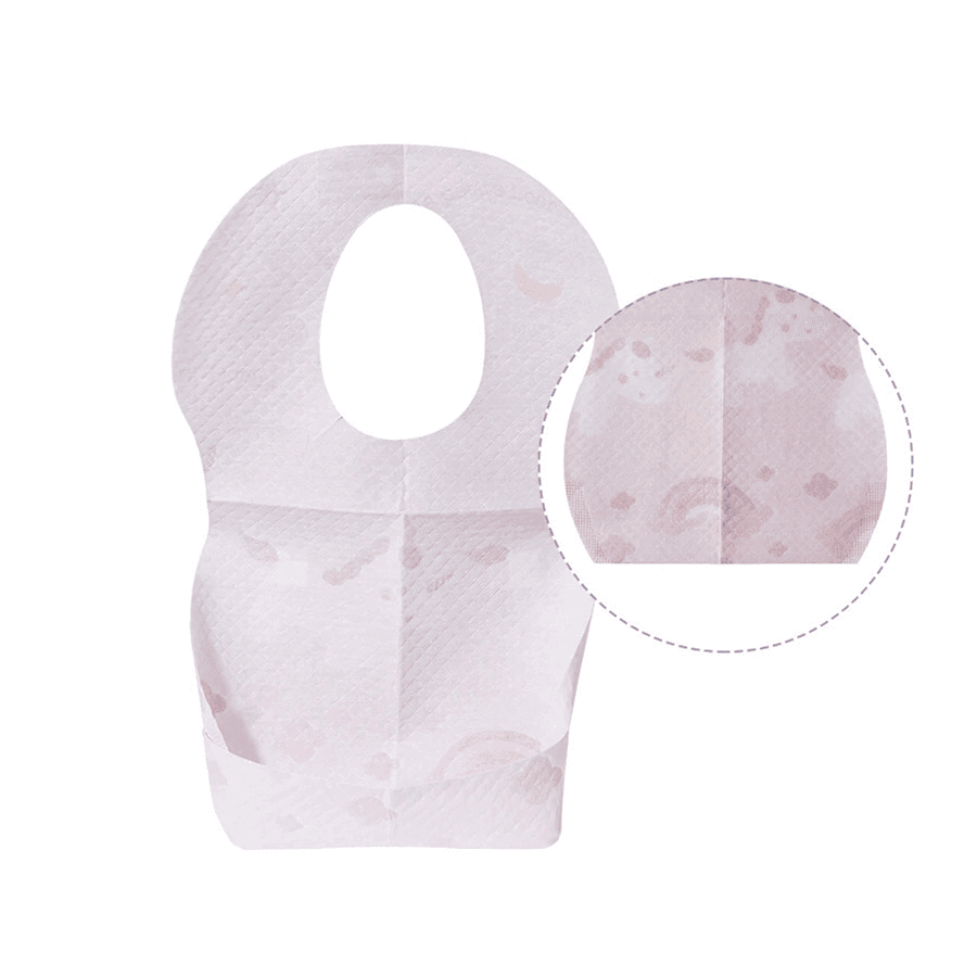 Sunveno Disposable Baby Bibs 20 Pcs (Pink)