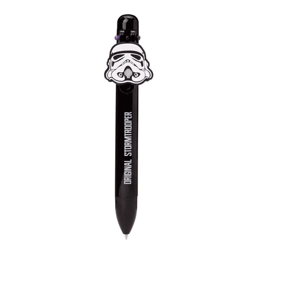THE ORIGINAL STORMTROOPER MULTI COLOUR PEN WITH CHARM (6 COLOURS)