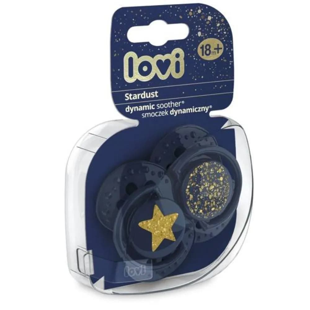 Lovi Stardust Soother Blue 18M+-2Pcs-22/895