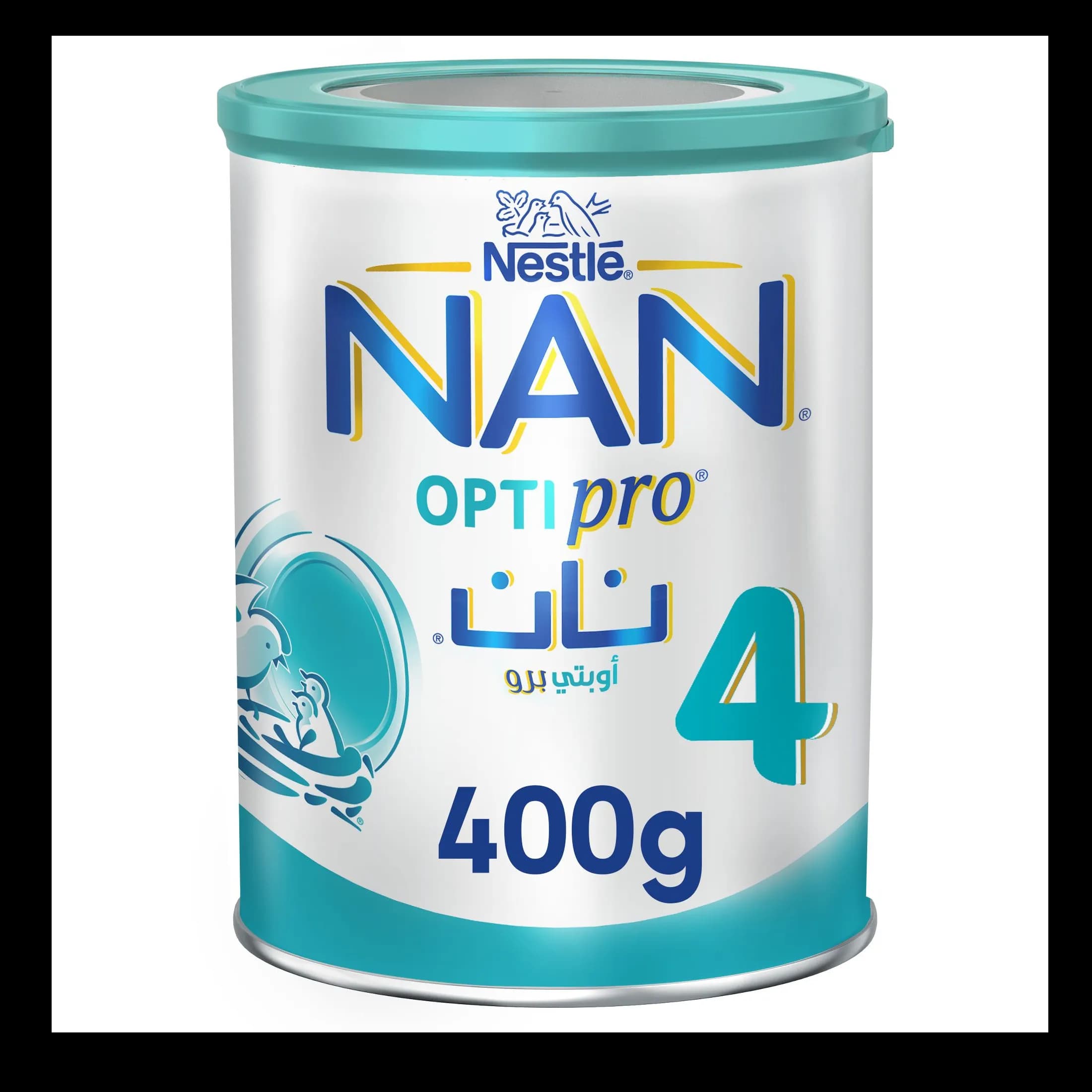 Nestle Nan Optipro 4, Growing-Up Milk For Children, 3 Years Onwards, With 2 Fl & Bl Probiotic 400 g