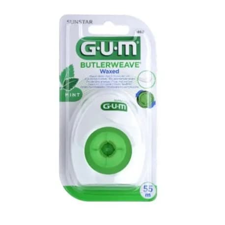 Gum Butlerweave Waxed  Floss Mint 55M 