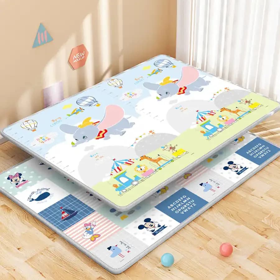 Galaxy - Baby Reversible Playmats - Elephant (1.5cm thick)