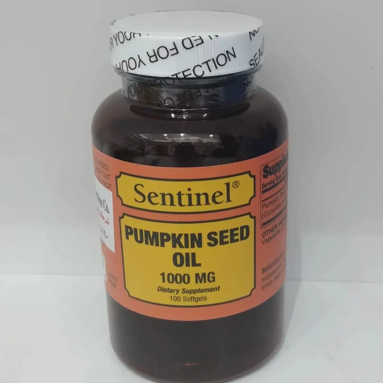 Sentinel Pumpkin Seed Oil 1000Mg 100 Softgels