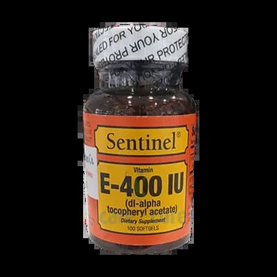 Sentinel Vitamin E 400 Iu 100 Softgels