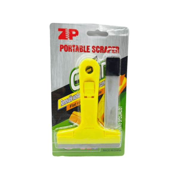 Portable Glass Floor Tiles Clean Scraper With 2Pcs Stainless Steel Blade Brand Zip - 6371