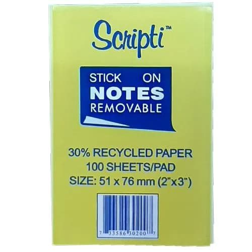 Pronoti Sticky Note 7.6X5.1Cm 100Sheets