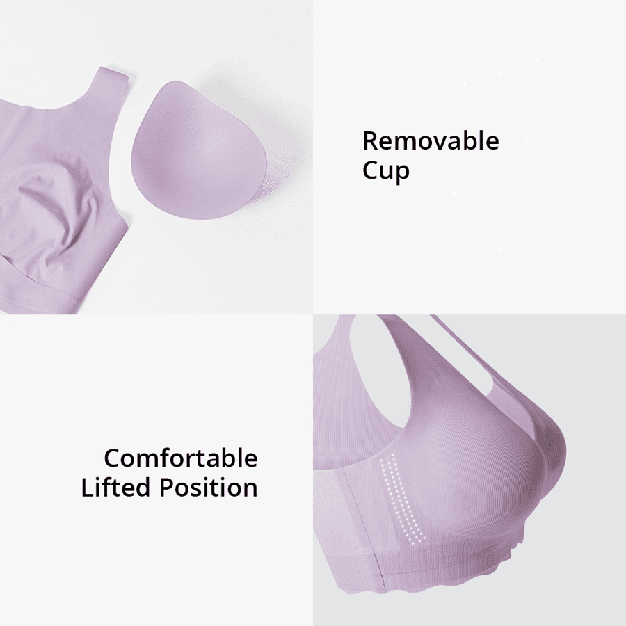 Sunveno Maternity Cross Fit Nursing & Sleep Bra Xxxl (Purple)