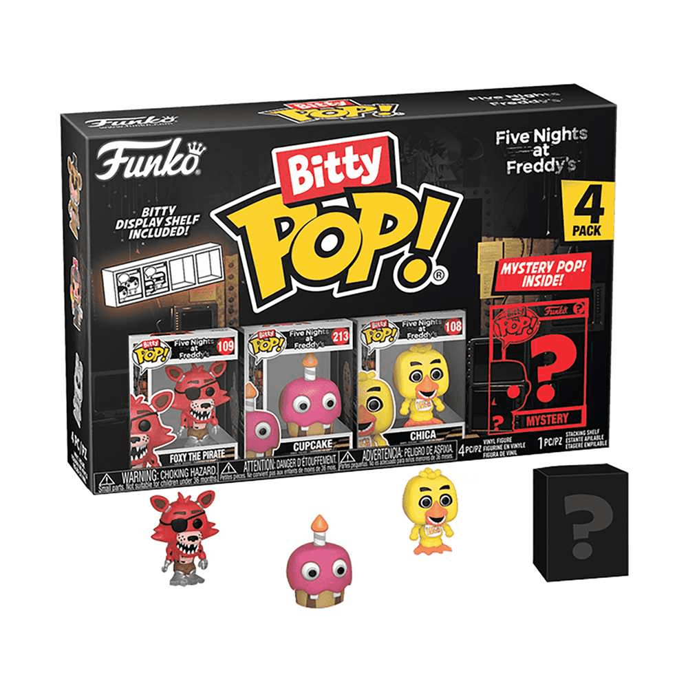 Bitty Pop Five Nights At Freddy'S S2 Mystery Vinyl Figure (2 Cm, 4 Pack, Assorted)