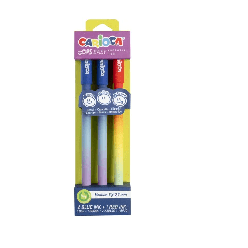 Carioca Oops Easy Blister 3pcs Blue Red