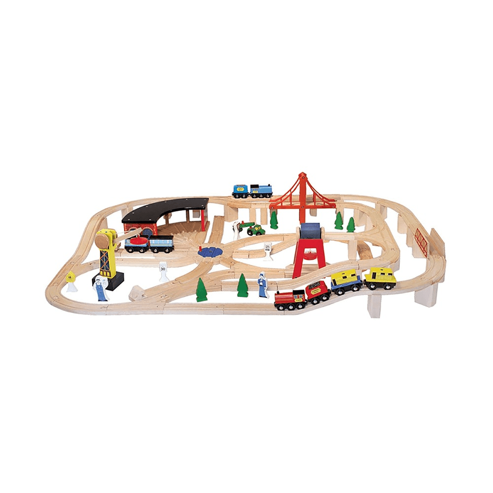 Wooden Railway Set