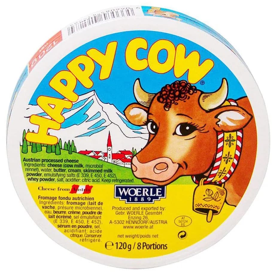 Happy Cow Cheese Cream 8 Portions 120G