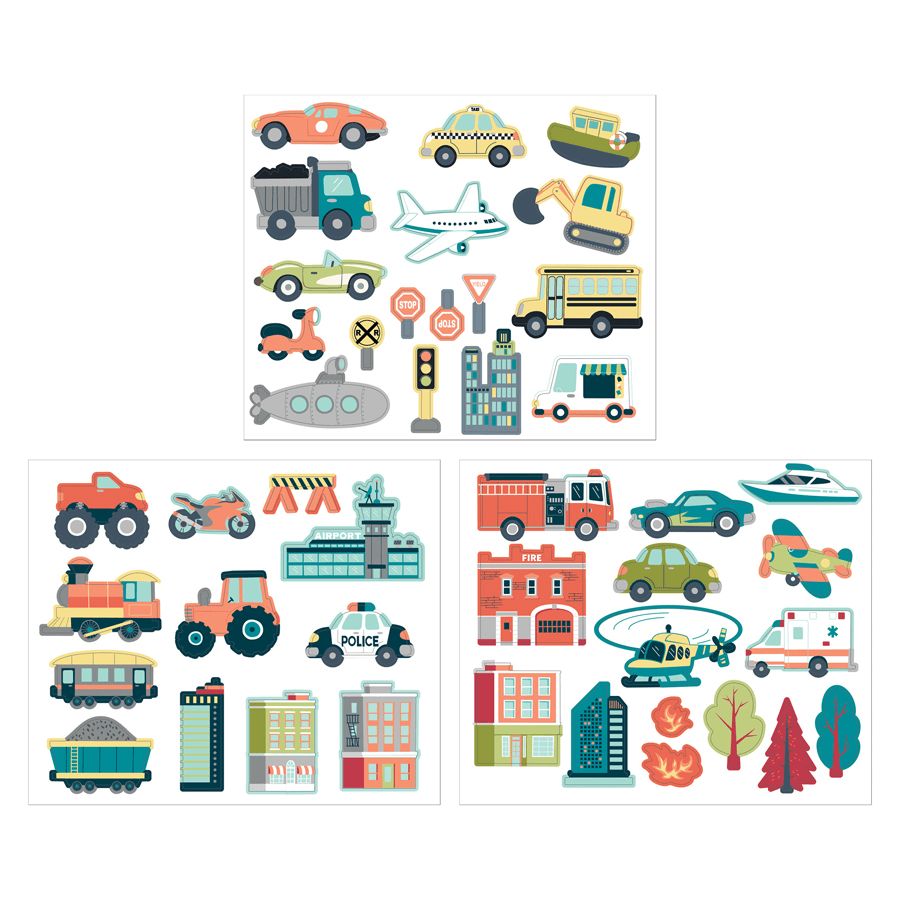 Stephen Joseph Magnetic Playset - Transportation