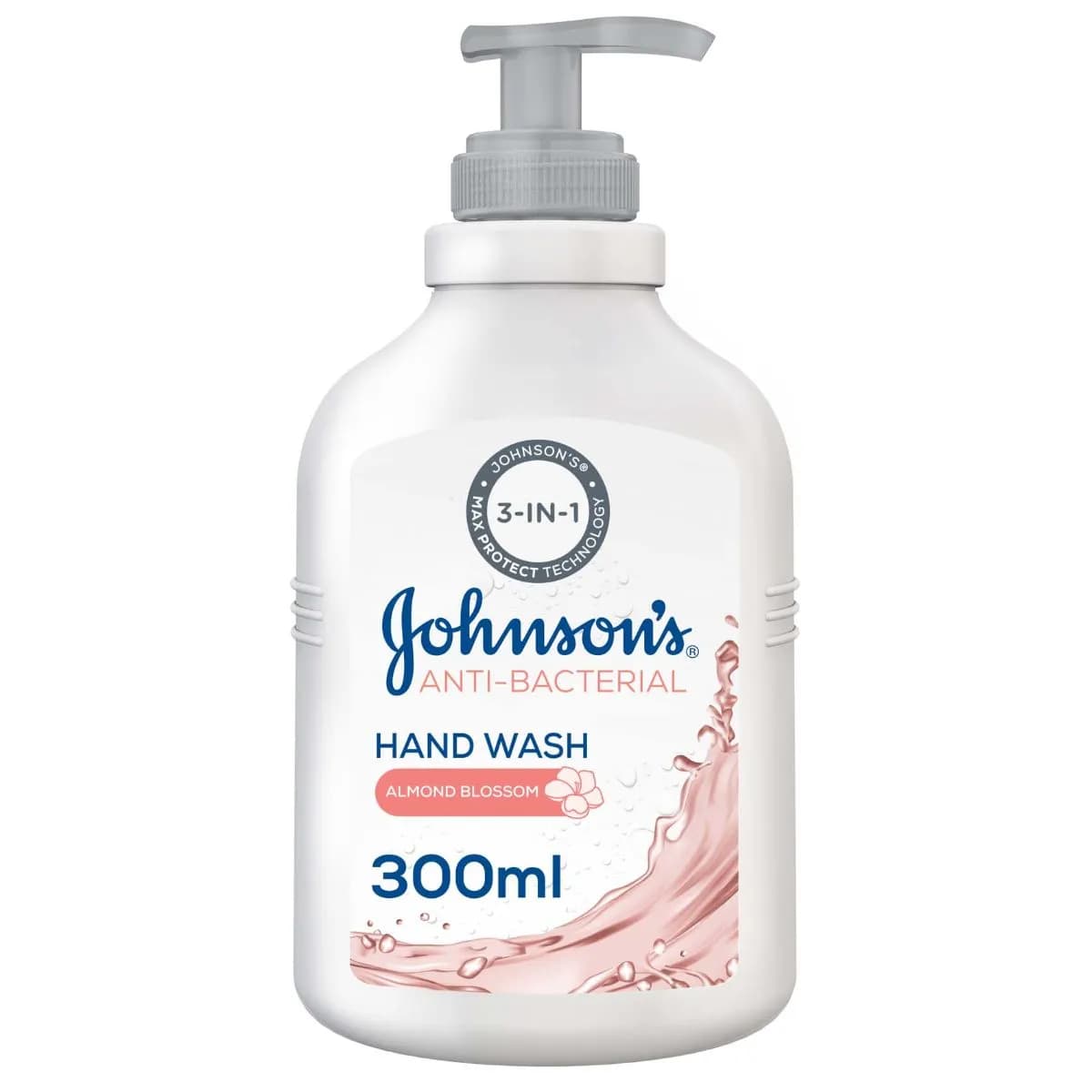 J&J Anti -Bacterial Hand Wash Almond Blossom 300Ml