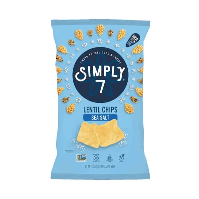 Simply 7 - Lentil Chips Sea Salt 103G