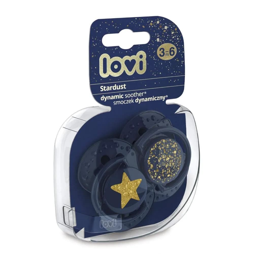 Lovi Soother Stardust Blue 3-6M-2Pcs-22/893