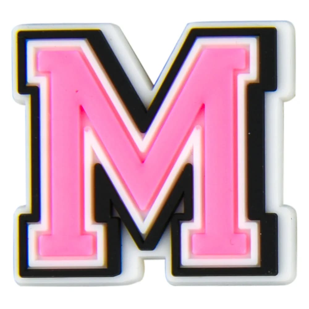 Crocs Charms Jibbitz- Pink Letter M