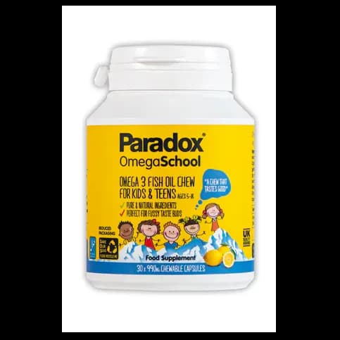 Paradox Omega School 30 Chewable Capsules