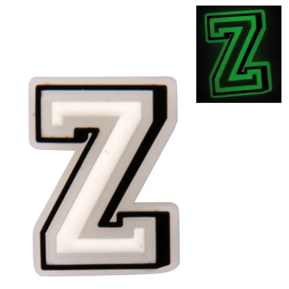 Crocs Charms Jibbitz- Luminous White Letter Z