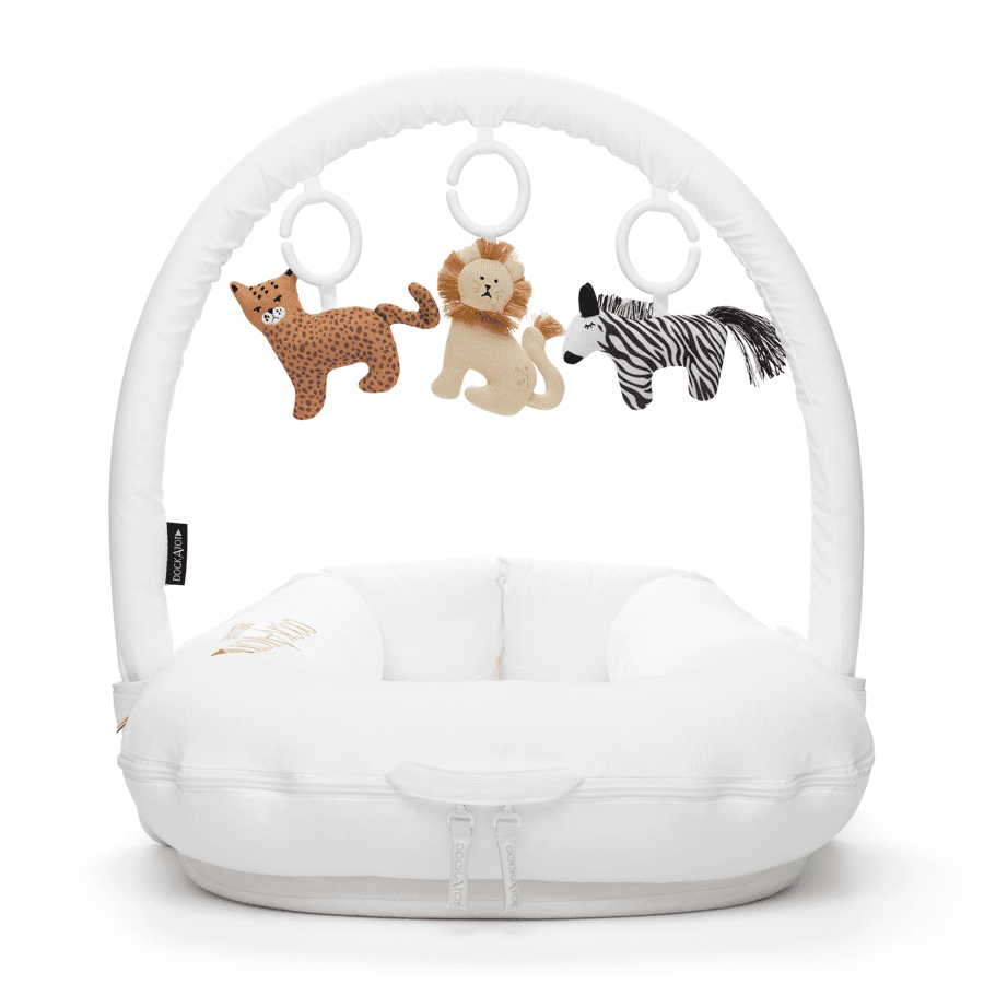 Dockatot Toy Bundle White Arch - Day At The Zoo
