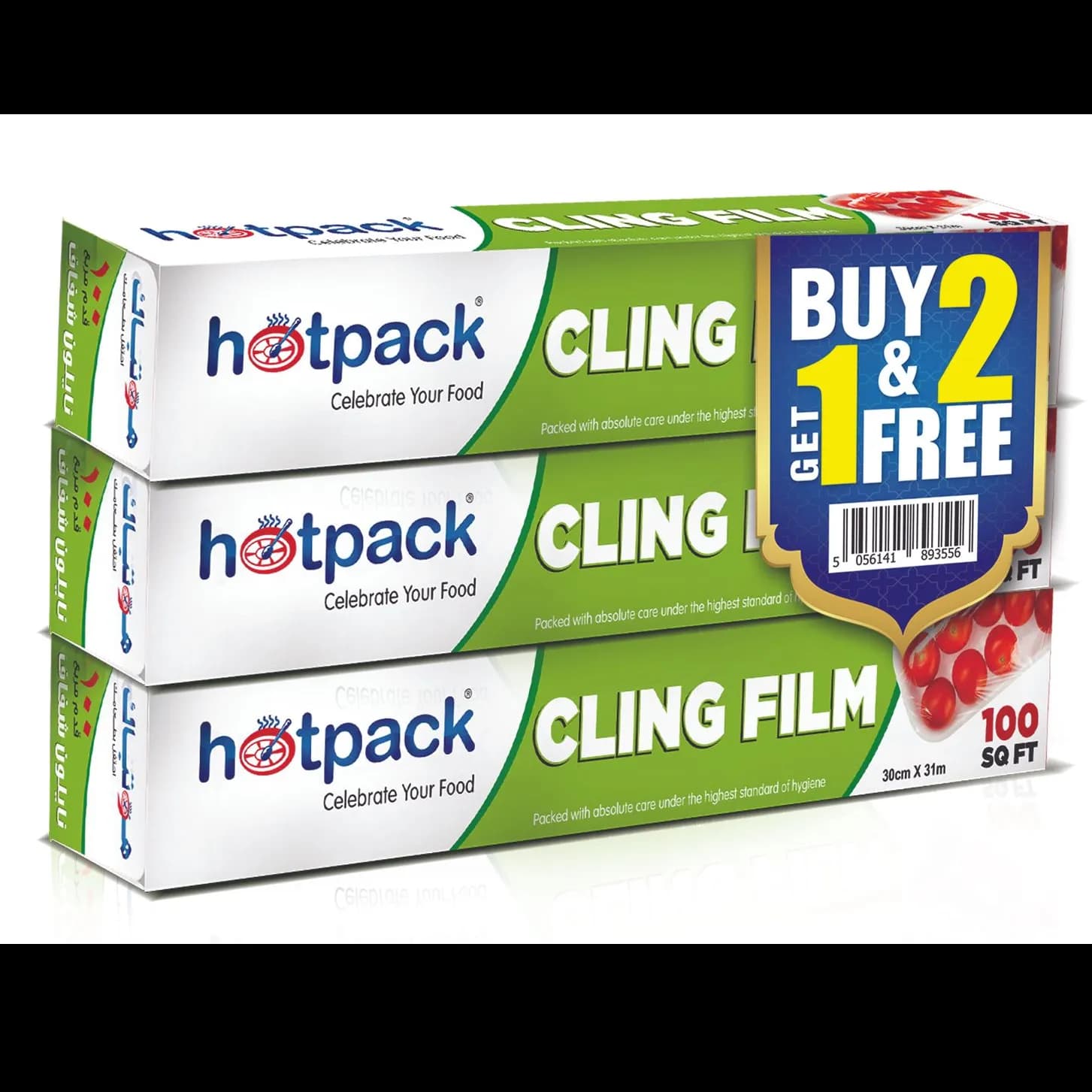 Hotpack Cling Film 100 Sqft 2+1Free