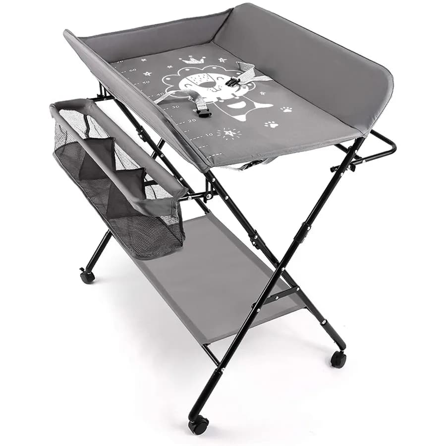 Teknum 4 In1 Diaper Changing Table Organizer (Grey)