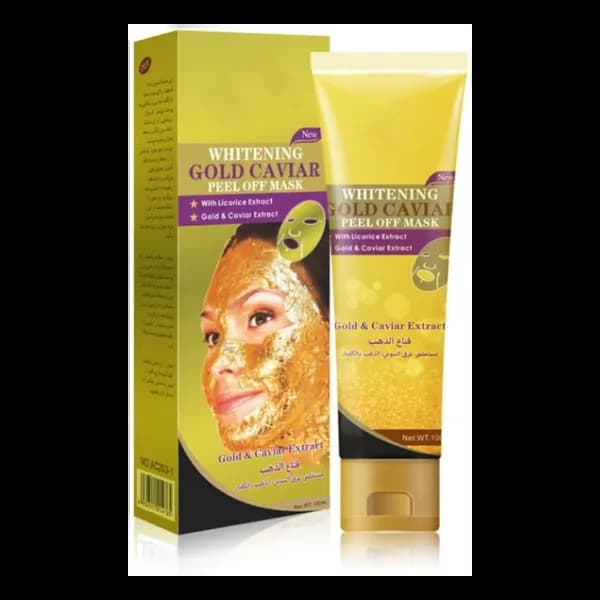 Gold Facial Tearing Peel Off Moisturizing Mask, Whitening Pores Cleaning Face Caviar Mask Skin Care