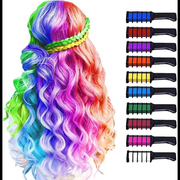 Generic 10 Color Hair Chalk For Girls Kids Birthday Gift