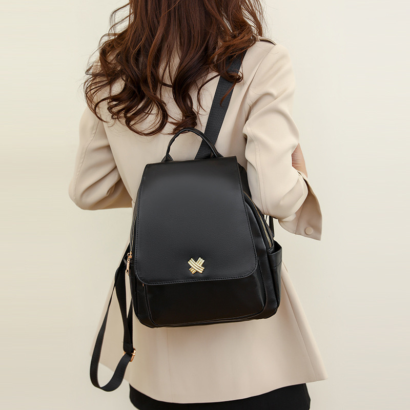 Pu Leather Casual Large Capacity Fashion Women'S Backpacks 2180