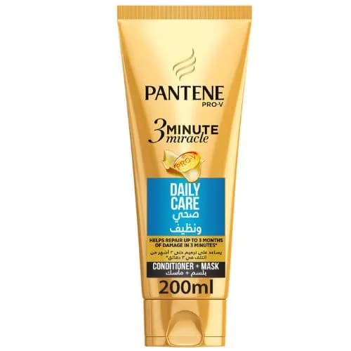 Pantene Pro-V 3 Minute Miracle Daily Care Conditioner + Mask, 200Ml